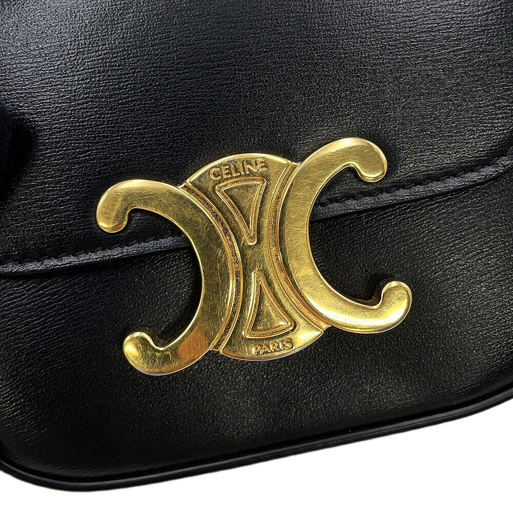 Celine Shoulder Bag Claude Triomphe Black - Picture 12 of 12